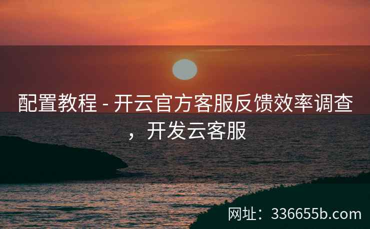 配置教程 - 开云官方客服反馈效率调查，开发云客服