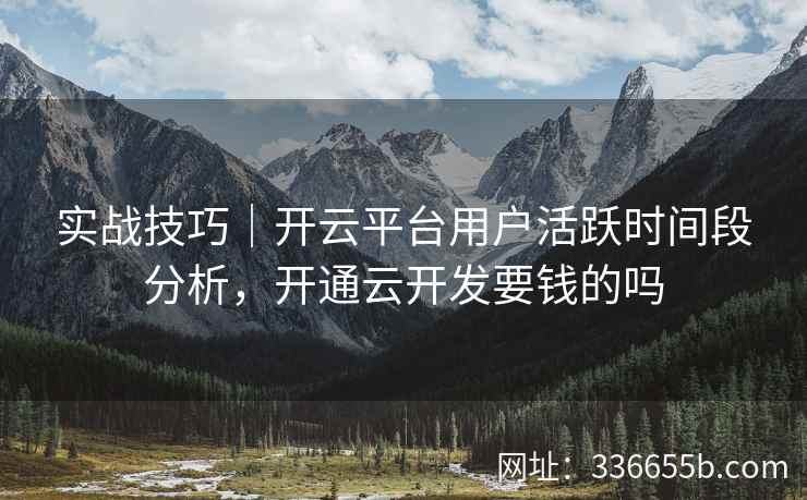 实战技巧｜开云平台用户活跃时间段分析，开通云开发要钱的吗
